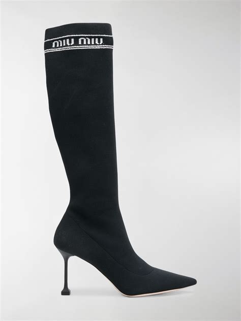 miu miu sock boots sale|Miu Miu Boots for Women .